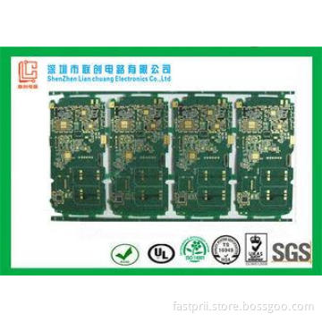 Mobile phone board 8 layers HDI PCB green soldermask UL / R